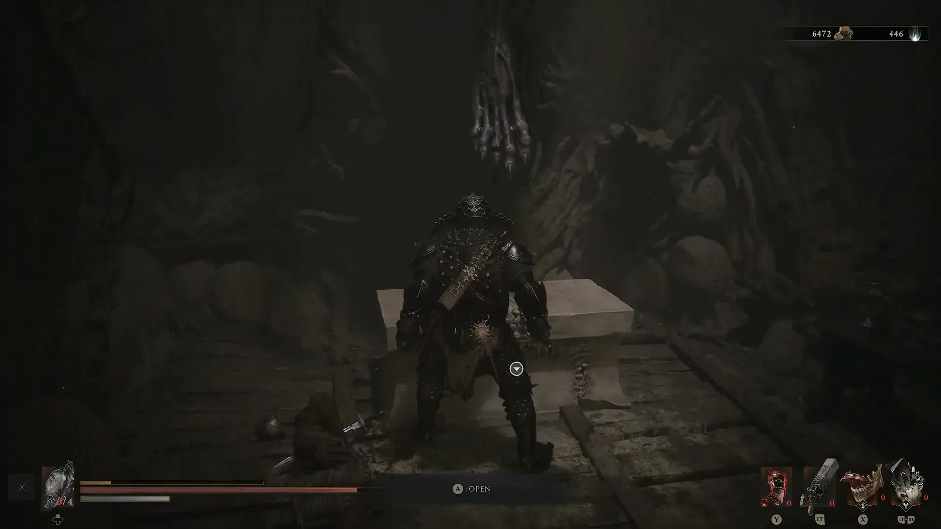 The chest at the end of Ravaged Tomb that holds Duality Stone
