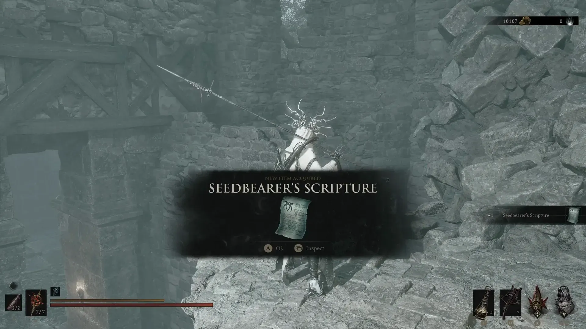 New item banner naming Seedbearer's Scripture