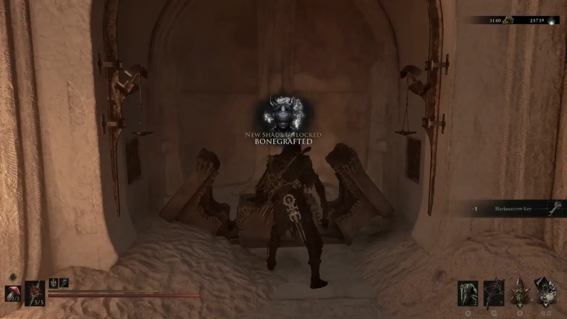 Bonegrafted shade unlocked after spending a Blackmarrow Key