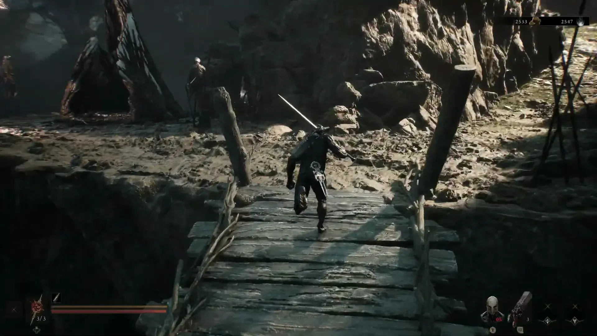 The opening route from Widow's Overlook toward the first Shell pickups